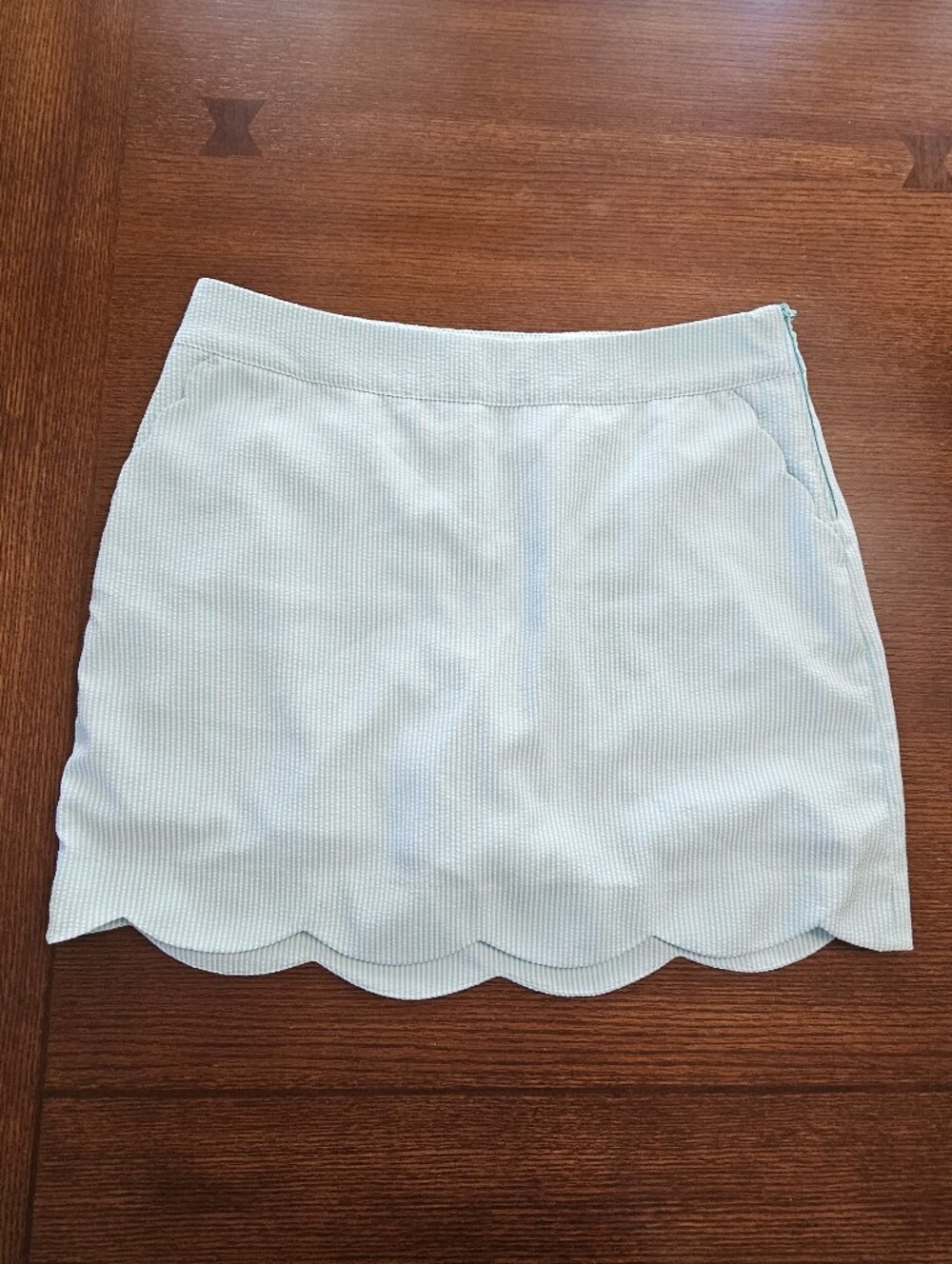 Vineyard Vines Scallop Seersucker Skort Size 10